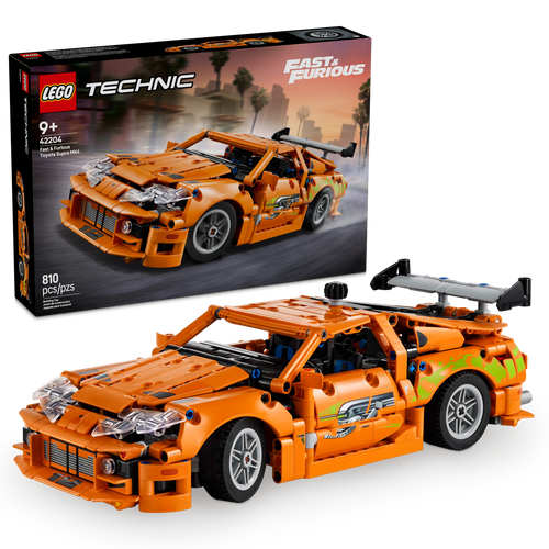 LEGO® Technic™ Fast and Furious Toyota Supra MK4 Toy Sports Car Model Kit, Vehicle Set 42204