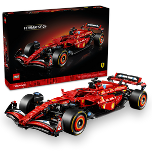 LEGO® Technic™ Ferrari SF-24 F1 Car Model Kit for Adults, Build Your Own Racing Vehicle Set 42207