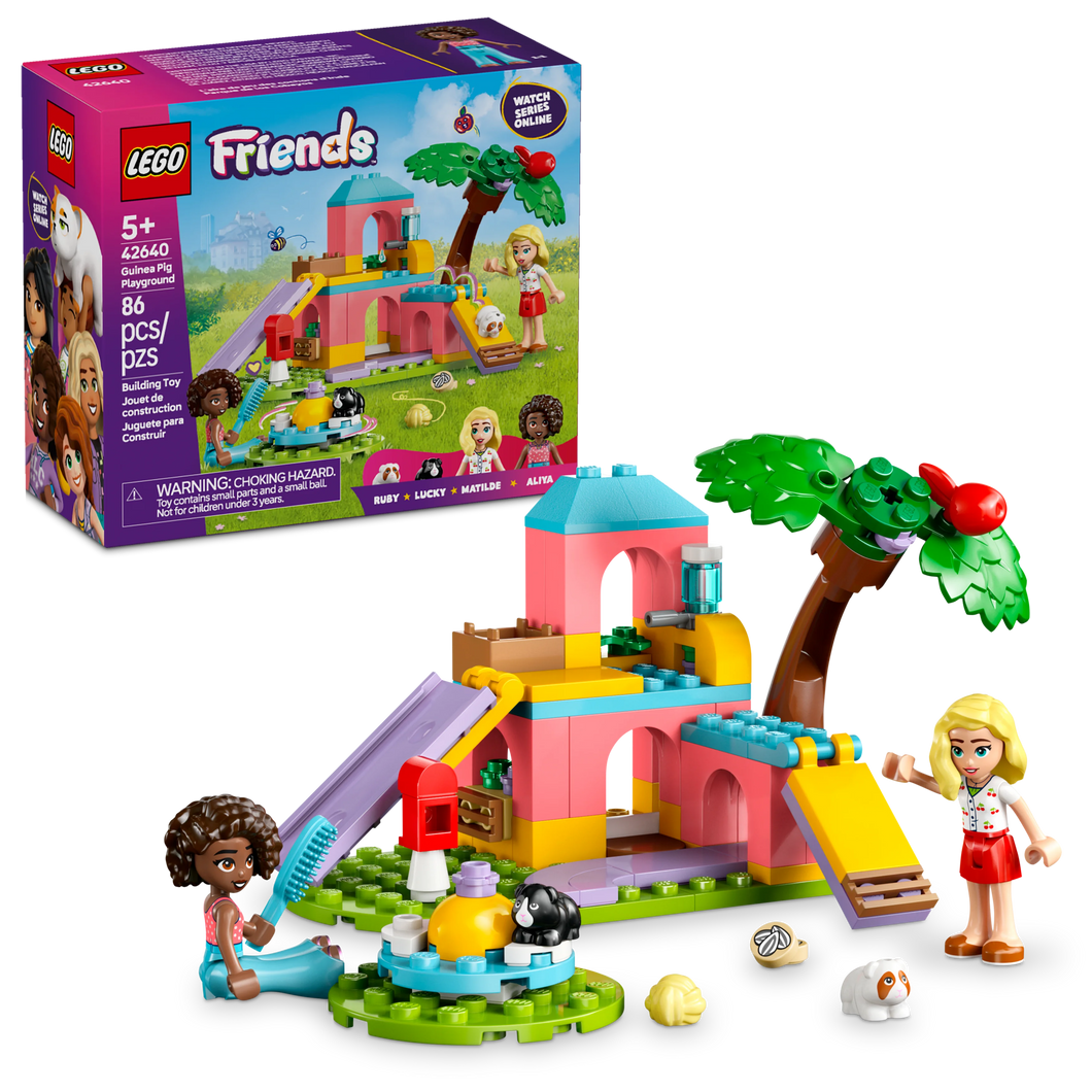 LEGO® Friends Guinea Pig Playground Pretend-Play Building Kit Toy 42640