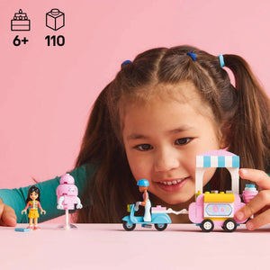 LEGO® Friends Cotton Candy Stand and Scooter Toy, Building Kit for Creative Pretend Play 42643
