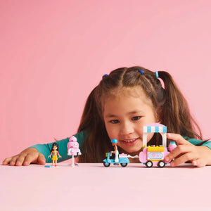 LEGO® Friends Cotton Candy Stand and Scooter Toy, Building Kit for Creative Pretend Play 42643