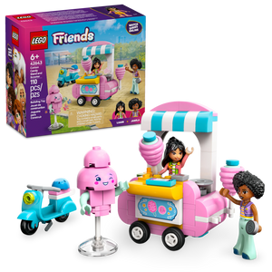 LEGO® Friends Cotton Candy Stand and Scooter Toy, Building Kit for Creative Pretend Play 42643