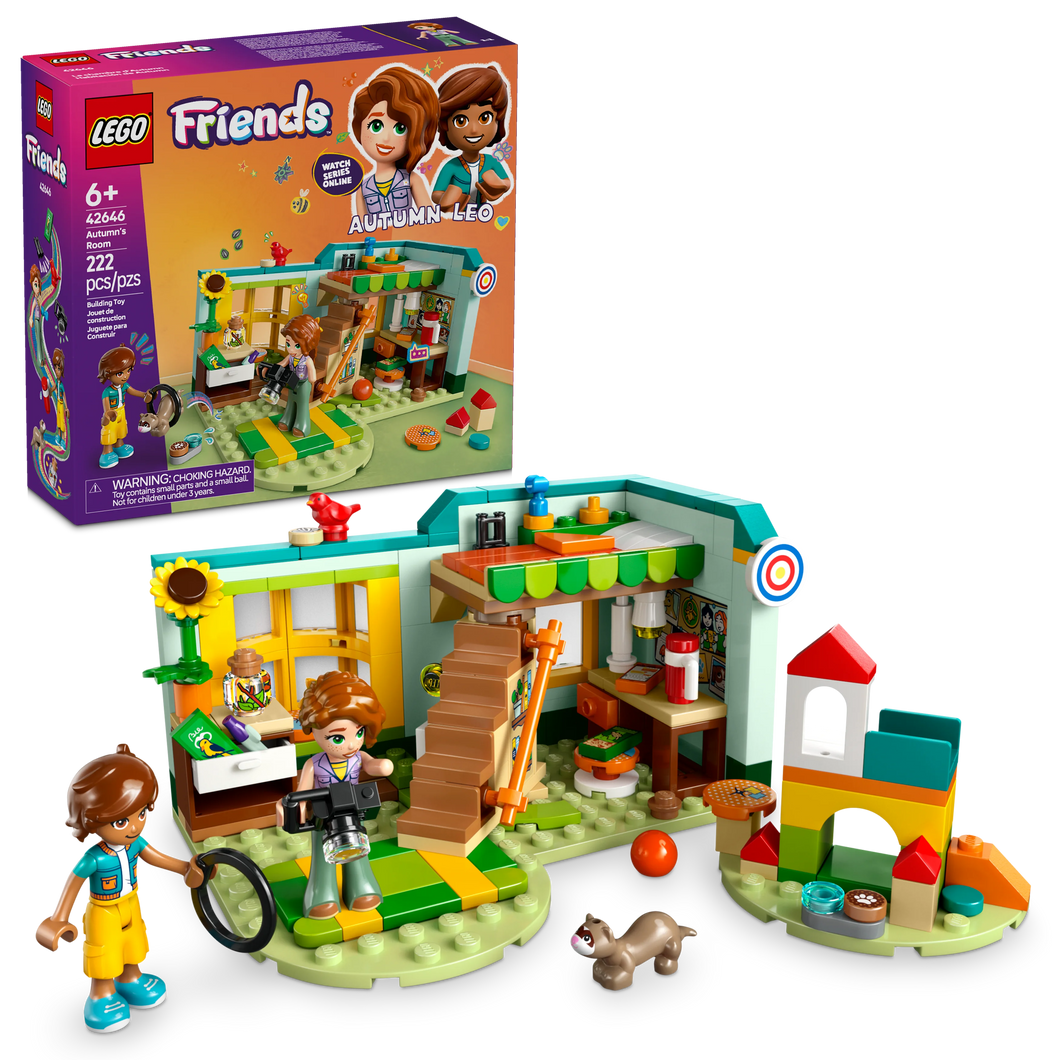 LEGO® Friends Autumn’s Room Pretend-Play Toy Building Set for Creative Fun 42646