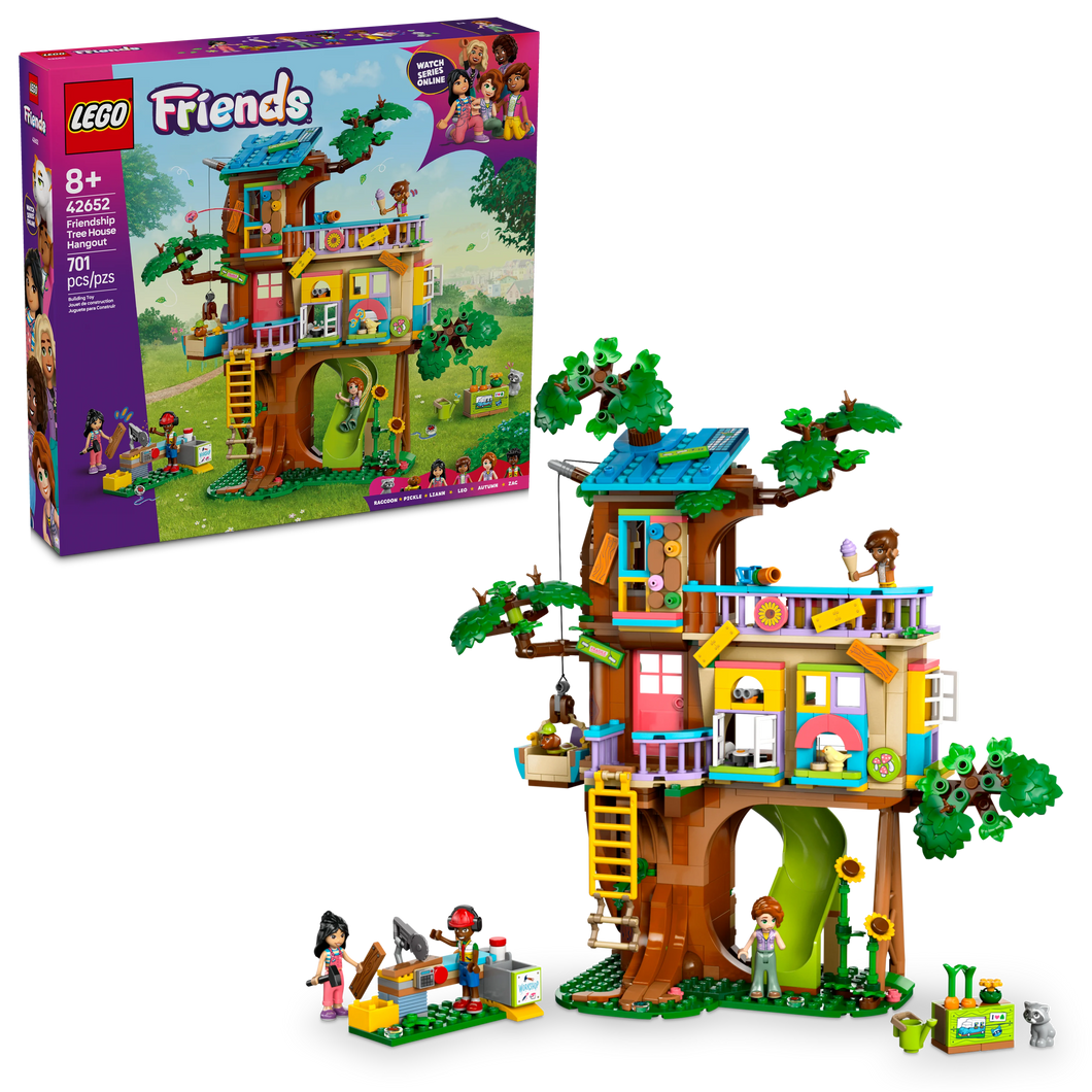 LEGO® Friends Friendship Tree House Hangout Toy Building Kit for Pretend Play 42652