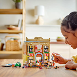 LEGO® Friends Restaurant and Cooking School Pretend-Play Role-Play Toy Building Kit 42655