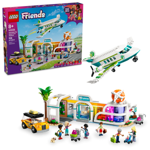 LEGO® Friends Heartlake City Airport and Airplane Building Kit Playset with Minidolls and Dog 42656