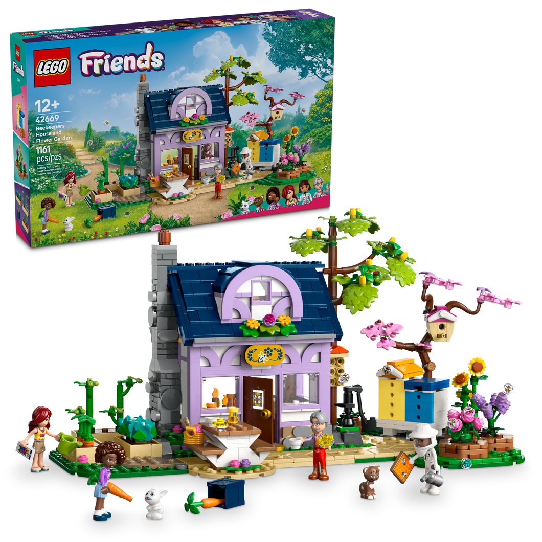 LEGO® Friends Beekeepers’ House and Flower Garden Building Kit Gift for Kids and Teens 42669