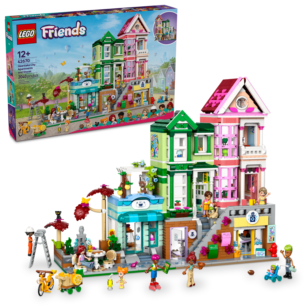LEGO® Friends Heartlake City Apartments and Stores Model Kit, Gift for Kids and Teens 42670