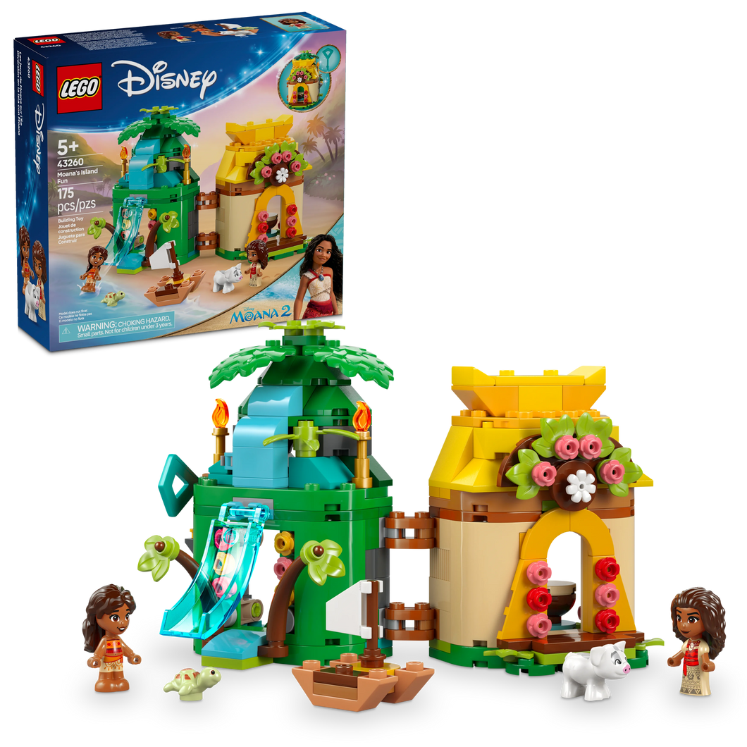 LEGO® ǀ Disney Moana’s Island Fun Buildable Model Toy with a Minidoll House Building Kit 43260