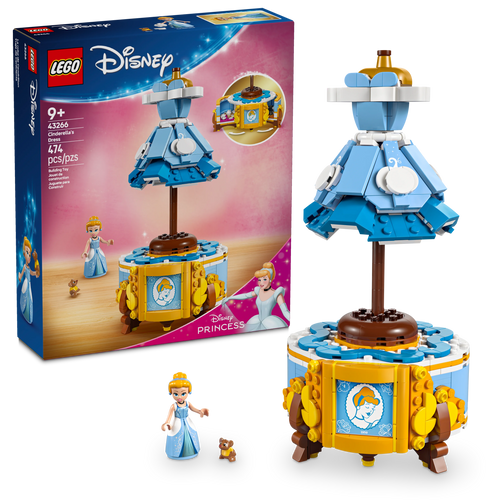 LEGO® ǀ Disney Princess Cinderella’s Dress, Building Kit with Character for Pretend Play 43266