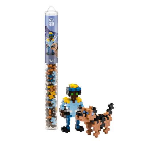 Plus-Plus Tube - POLICE - 70pcs