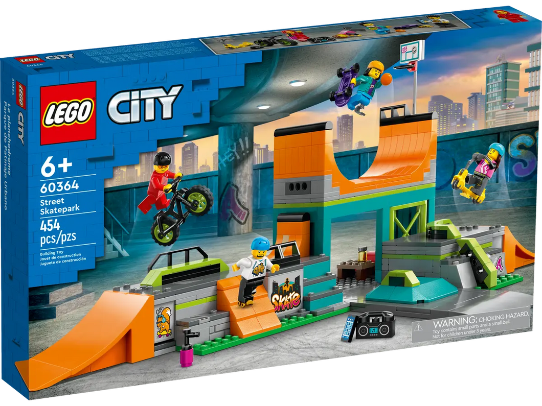 LEGO My City Street Skate Park 60364 Building Toy Set