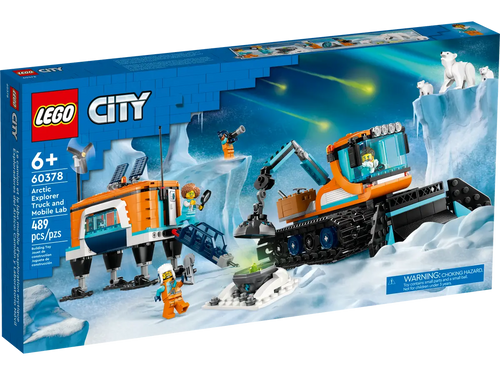 LEGO City Arctic Explorer Truck and Mobile Lab 60378 City Exploration Building Toy Set