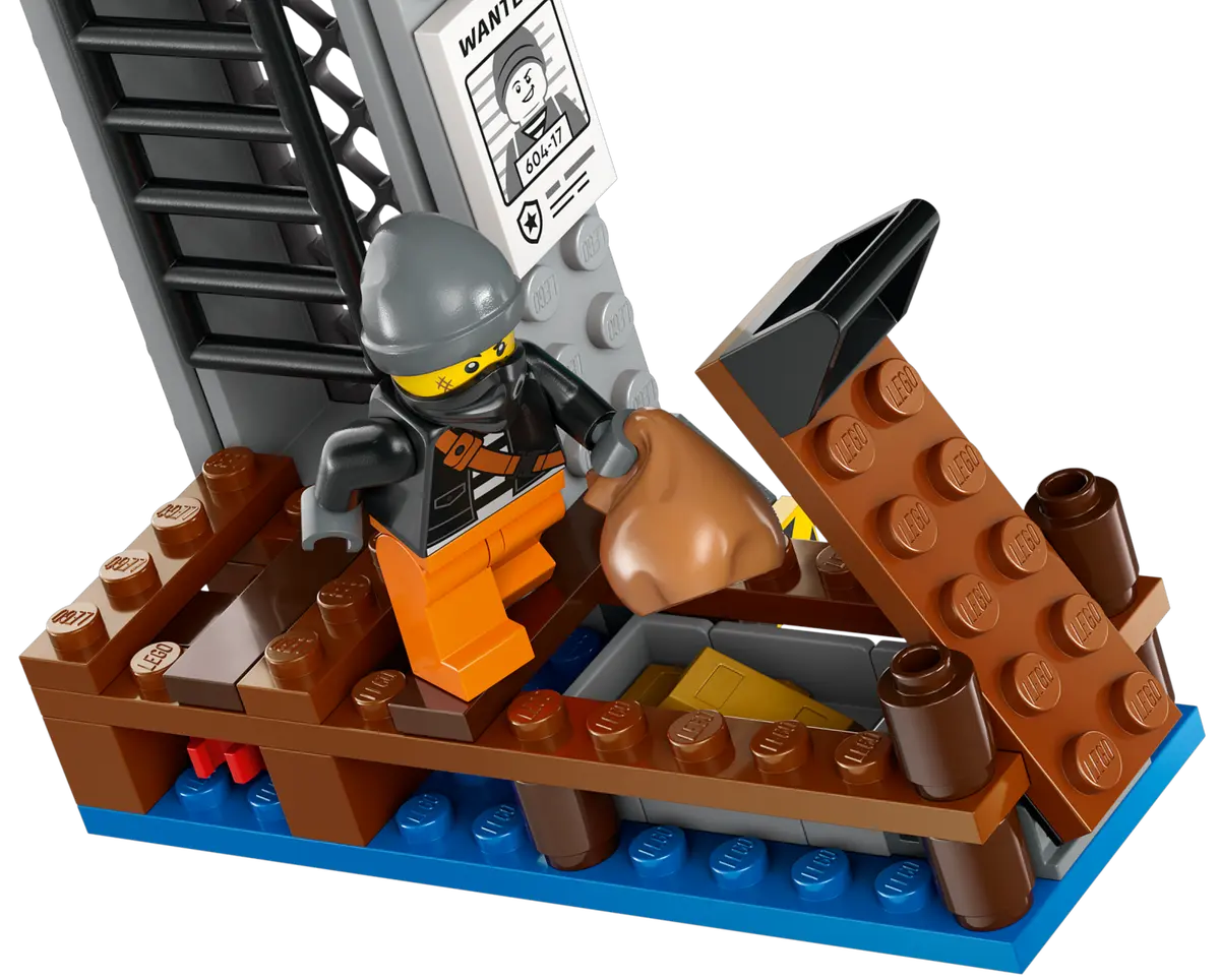 LEGO 60417 City Police Speedboat and Crooks Hideout