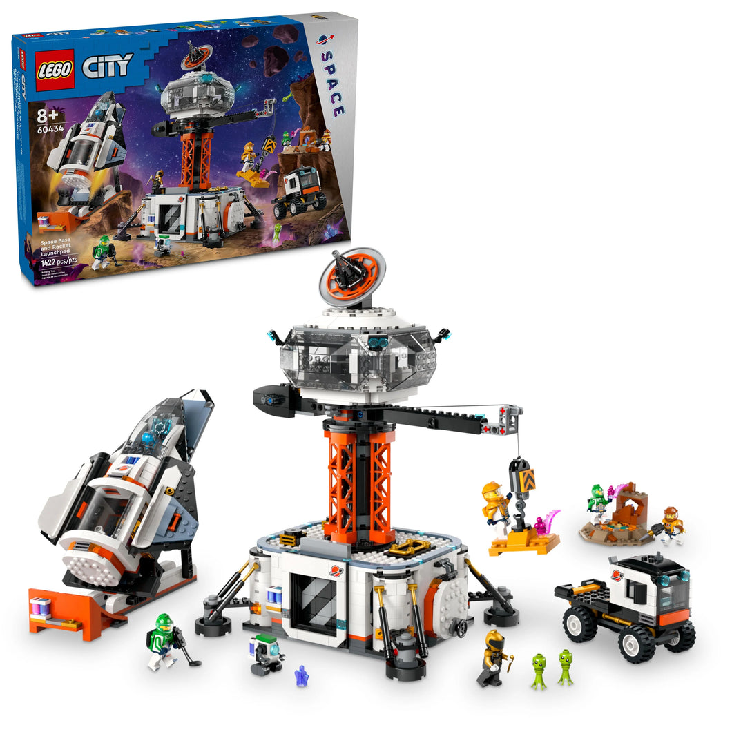 LEGO® City Space Base and Rocket Launchpad Planet Exploration Toy 60434