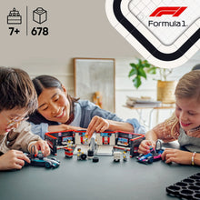 LEGO® City F1® Garage & Mercedes-AMG & Alpine Cars Toy Playset with 2 Race Vehicles 60444