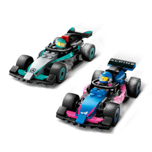 LEGO® City F1® Garage & Mercedes-AMG & Alpine Cars Toy Playset with 2 Race Vehicles 60444