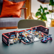 LEGO® City F1® Garage & Mercedes-AMG & Alpine Cars Toy Playset with 2 Race Vehicles 60444
