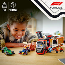 LEGO® City F1® Truck with RB20 & AMR24 F1® Cars Toy Race Vehicle Transporter Playset 60445