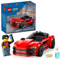 LEGO® City Red Sports Car Supercar Toy Vehicle Set for Kids Aged 5 and up 60448