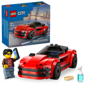 LEGO® City Red Sports Car Supercar Toy Vehicle Set for Kids Aged 5 and up 60448