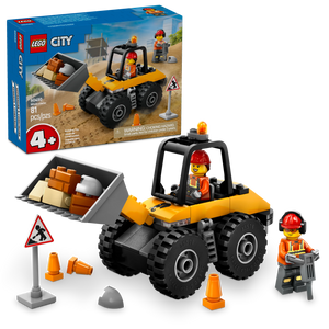 LEGO® City Yellow Construction Wheel Loader Buildable Vehicle Set for Kids Aged 4 Years and up 60450