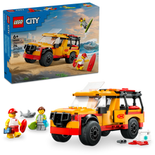 LEGO® City Lifeguard Beach Rescue Truck Playset with 2 Minifigures and Shark Toy Figure 60453