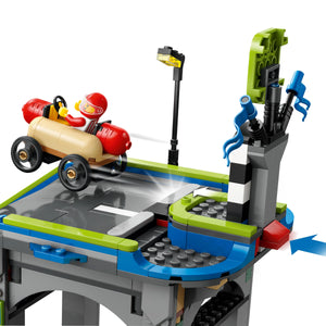 LEGO® City No Limits: Race Car Ramp Track Toy Soapbox-Racing Set with Driver Minifigures 60460