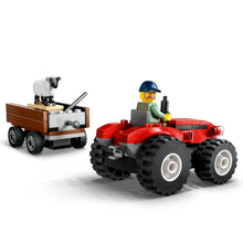 LEGO® City Red Farm Tractor with Trailer & Sheep Toy, Playset for Kids Aged 4 Years and up 60461