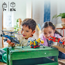 LEGO® City Helicopter, Fire Truck & Submarine Remix Toy Building Set for Kids Aged 7 and up 60462