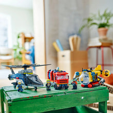LEGO® City Helicopter, Fire Truck & Submarine Remix Toy Building Set for Kids Aged 7 and up 60462