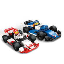 LEGO® City F1® Williams Racing & Haas F1® Race Cars Vehicle Toy Set with 2 Driver Minifigures 60464