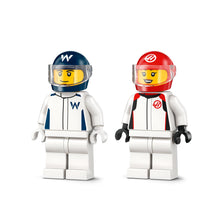 LEGO® City F1® Williams Racing & Haas F1® Race Cars Vehicle Toy Set with 2 Driver Minifigures 60464