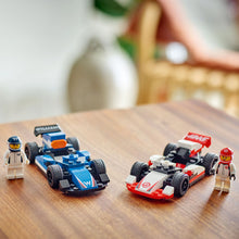 LEGO® City F1® Williams Racing & Haas F1® Race Cars Vehicle Toy Set with 2 Driver Minifigures 60464