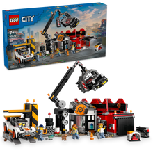 LEGO® City Scrapyard with Cars, Salvage Worker Toy for Boys and Girls Aged 7 and up 60472
