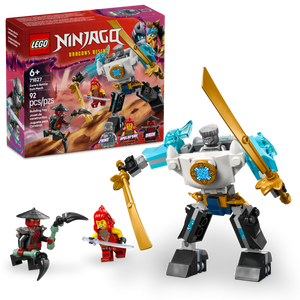 LEGO® NINJAGO® Zane’s Battle Suit Mech Pretend Play Toy Set with 3 Minifigures, Ninja Gift 71827