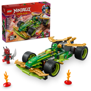 LEGO® NINJAGO® Lloyd’s Pull-Back Race Car Toy Pretend Play Building Kit 71828