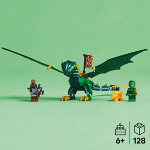 LEGO® NINJAGO® Lloyd’s Green Forest Dragon Toy Building Kit with 2 Minifigures 71829