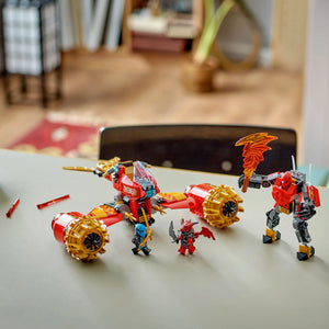 LEGO® NINJAGO® Kai’s Mech Storm Rider Combo Ninja Toy Building Kit with 3 Minifigures 71830