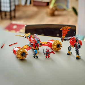 LEGO® NINJAGO® Kai’s Mech Storm Rider Combo Ninja Toy Building Kit with 3 Minifigures 71830