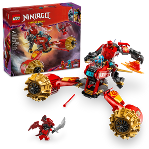 LEGO® NINJAGO® Kai’s Mech Storm Rider Combo Ninja Toy Building Kit with 3 Minifigures 71830