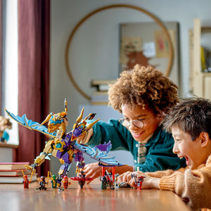 LEGO® NINJAGO® Arc Dragon of Focus Ninja Toy Set, Battle Playset with 8 Minifigures 71836
