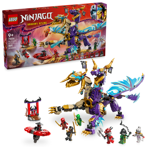 LEGO® NINJAGO® Arc Dragon of Focus Ninja Toy Set, Battle Playset with 8 Minifigures 71836