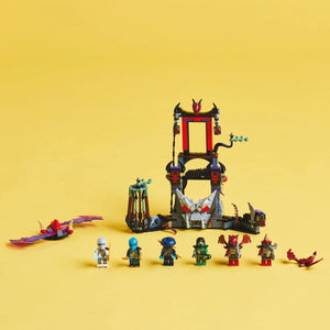 LEGO® NINJAGO® Dragonian Storm Village Battle Arena Set with 6 Minifigures and a Spinner Toy 71841