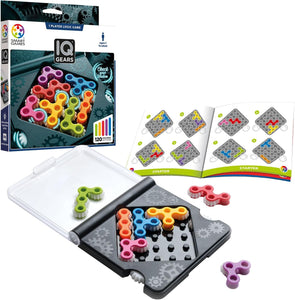 Smart Games - IQ-Gears - Educational Brainstorming - Multi-Level Strategy Game and Skill Building - Logic and Thinking Game - 7 Years +