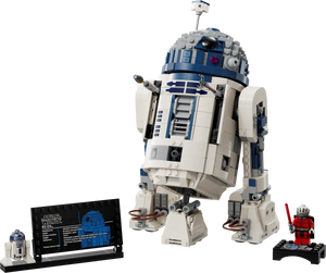 LEGO Star Wars R2-D2 Brick Built Droid Figure, Collectible May The 4th Toy with Exclusive 25th Anniversary Minifigure Darth Malak