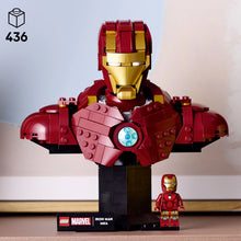 LEGO® ǀ Marvel Iron Man MK4 Bust, Buildable Model for Adults with Minifigure, Collectible Gift 76327