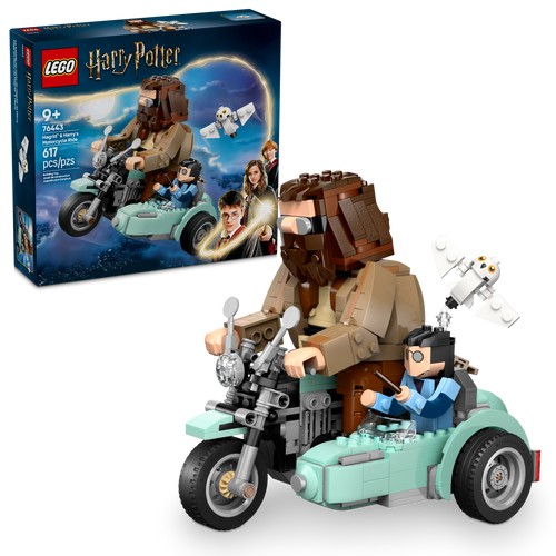 LEGO® Harry Potter™ Hagrid™ & Harry’s Motorcycle Ride, Magical Toy Playset, Motorbike Set 76443