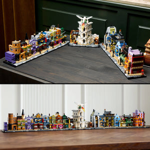 LEGO® Harry Potter™ Diagon Alley™ Wizarding Shops, Wizard Set for Adults, Magic Display Model 76444