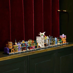 LEGO® Harry Potter™ Diagon Alley™ Wizarding Shops, Wizard Set for Adults, Magic Display Model 76444